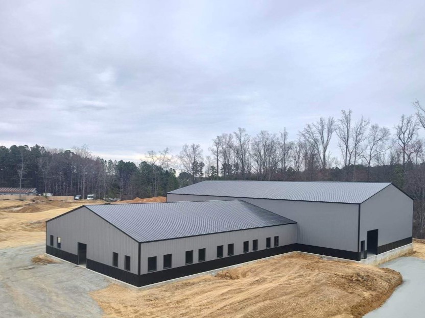 60x112x20 With a 60x72x11 Side Connection Steel Building-475